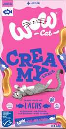 Wow Cat Creamy Snack Lachs 5 x 16 g – Bild 1 von 1