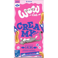 Produktbild von Wow Cat Creamy Snack Lachs 5 x 16 g