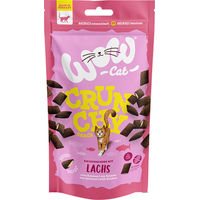 Produktbild von WOW CAT Crunchy Snack mit Lachs 60g 8er Vorteilspack für Katzen