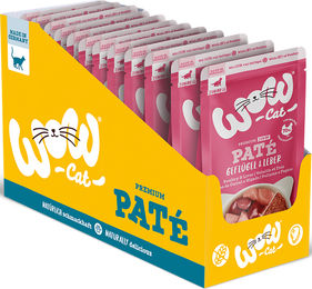 Produktbild von WOW CAT Junior Katzenfutter Geflügel und Leber getreidefrei 12x 125g