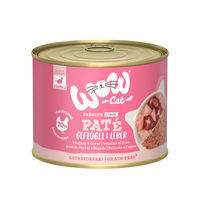 Produktbild von WOW CAT Junior Katzenfutter Geflügel und Leber getreidefrei und glutenfrei 6x200g
