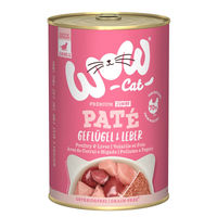 Produktbild von WOW CAT Junior Katzenfutter Geflügel und Leber getreidefrei und glutenfrei 6x400g
