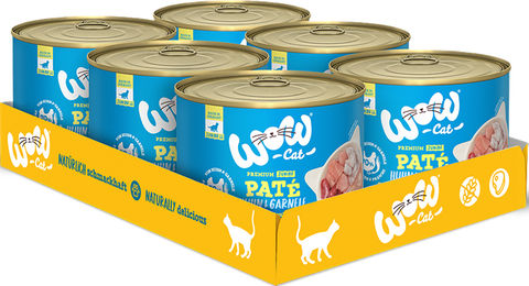 Produktbild von WOW CAT Junior Katzenfutter Huhn & Garnele getreidefrei 6er Vorteilspack 1200g