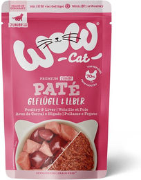 WOW CAT Junior Katzenfutter Paté Geflügel und Leber getreidefrei 12 x 125 g - 12 x 125 g – Bild 1 von 5