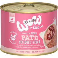 Produktbild von WOW CAT Junior Katzenpastete Geflügel und Leber 6x200g getreidefrei - 6 x 200 g