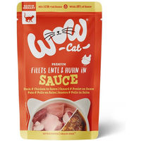 Produktbild von WOW CAT Katzen-Filets Ente und Huhn in Sauce 8x85 g
