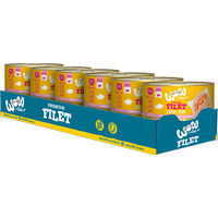 Produktbild von WOW CAT Katzen Nassfutter Adult Lachsfilet getreidefrei 12er Vorteilspack 12 x 70g