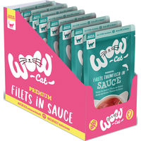 Produktbild von WOW CAT Katzen Nassfutter Adult Thunfisch in Sauce 8er Vorteilspack 85g getreidefrei