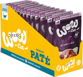 Produktbild von WOW CAT Katzen Nassfutter Senior Geflügel & Ente getreidefrei 12er Vorteilspack 125g