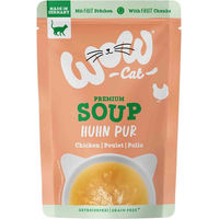 Produktbild von WOW CAT Katzen-Suppe mit Huhn 12x 40g