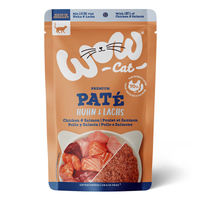 Produktbild von WOW CAT Katzenfutter Adult Huhn & Lachs getreidefrei und glutenfrei 12x125g