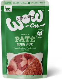 Produktbild von WOW CAT Katzenfutter Adult Huhn Pur Getreidefrei und Glutenfrei 12x125g