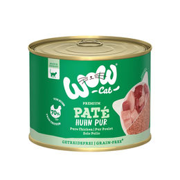 WOW CAT Katzenfutter Adult Huhn Pur getreidefrei und glutenfrei 6x200g – Bild 1 von 2