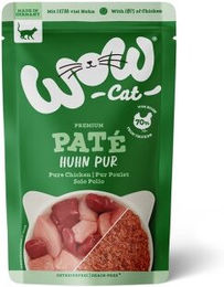WOW Cat Katzenfutter Adult Huhn pur Monoprotein Pastete 12x125 g - 12 x 125 g – Bild 1 von 2