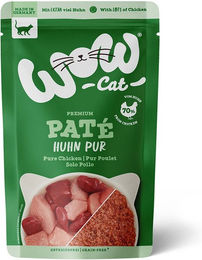 WOW CAT Katzenfutter Adult Huhn Pur Paté Getreidefrei 12 x 125 g - 12 x 125 g – Bild 1 von 6
