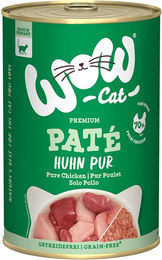 WOW CAT Katzenfutter Adult Huhn Pur Paté getreidefrei Monoprotein 6x400g - 6 x 400 g – Bild 1 von 5