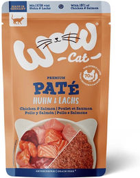 WOW CAT Katzenfutter Adult Huhn und Lachs getreidefrei und glutenfrei 12x125g – Bild 1 von 1