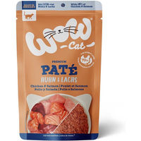 Produktbild von WOW CAT Katzenfutter Adult Huhn und Lachs getreidefrei und glutenfrei 12x125g