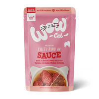 Produktbild von WOW CAT Katzenfutter Adult Rind in Sauce Monoprotein 8 x 85 g - 8 x 85 g