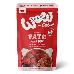 WOW CAT Katzenfutter Adult Rind Monoprotein Getreidefrei und Glutenfrei 12x125g – Bild 1 von 2