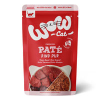 Produktbild von WOW CAT Katzenfutter Adult Rind Monoprotein Getreidefrei und Glutenfrei 12x125g