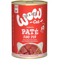 Produktbild von WOW CAT Katzenfutter Adult Rind Monoprotein getreidefrei und glutenfrei 6x400g