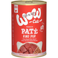 Produktbild von WOW CAT Katzenfutter Adult Rind Paté Monoprotein 6x400g - 6 x 400 g