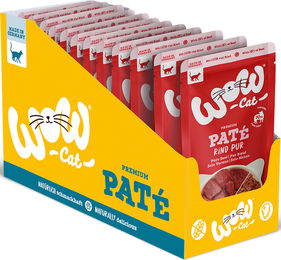 Produktbild von WOW CAT Katzenfutter Adult Rind Pur Getreidefrei 12x 125g