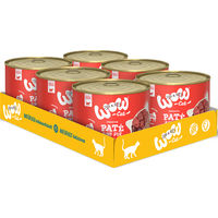 Produktbild von WOW CAT Katzenfutter Adult Rind Pur Getreidefrei 6er Pack 1200g