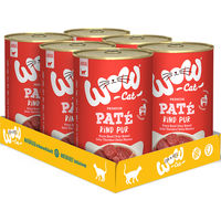 Produktbild von WOW CAT Katzenfutter Adult Rind Pur Getreidefrei 6er Pack 400g