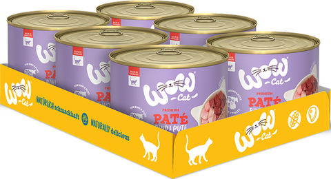 WOW CAT Katzenfutter Adult Rind & Pute Getreidefrei 6er Pack 1200g – Bild 1 von 1