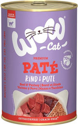 WOW CAT Katzenfutter Adult Rind und Pute getreidefrei und glutenfrei 6x400g – Bild 1 von 2