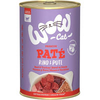 Produktbild von WOW CAT Katzenfutter Adult Rind und Pute getreidefrei und glutenfrei 6x400g