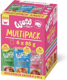 WOW Cat Katzenfutter Adult Stückchen in Sauce Multipack 6x85g - 6 x 85 g – Bild 1 von 7
