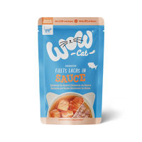Produktbild von WOW CAT Katzenfutter Lachs in Sauce für Adult 8x85g