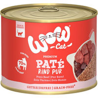 Produktbild von WOW CAT Katzenfutter Paté Rind Adult getreidefrei monoprotein 6x200g - 6 x 200 g