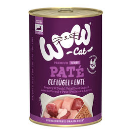 WOW CAT Katzenfutter Senior Geflügel & Ente getreidefrei und glutenfrei 6x400g – Bild 1 von 2