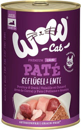 Produktbild von WOW CAT Katzenfutter Senior Geflügel und Ente getreidefrei und glutenfrei 6x400g