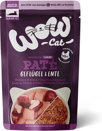 WOW CAT Katzenfutter Senior Paté Geflügel & Ente getreidefrei 12 x 125 g - 12 x 125 g – Bild 1 von 4