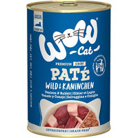 Produktbild von WOW CAT Katzenfutter Senior Paté Wild & Kaninchen getreidefrei 6 x 400 g - 6 x 400 g