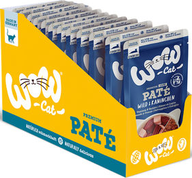 Produktbild von WOW CAT Katzenfutter Senior Wild & Kaninchen getreidefrei 12er Vorteilspack 125g