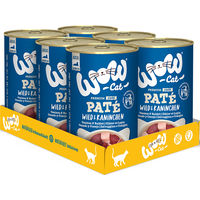 Produktbild von WOW CAT Katzenfutter Senior Wild & Kaninchen getreidefrei 6er Pack 400g