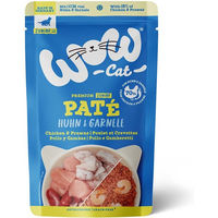 Produktbild von WOW CAT Kitten Nassfutter Huhn und Garnele Getreidefrei und Glutenfrei 12x125g