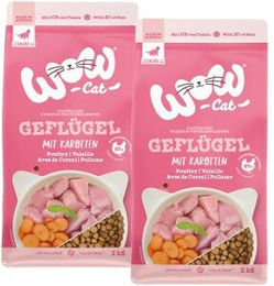 Produktbild von WOW CAT Kitten Trockenfutter Geflügel Junior getreidefrei mit hohem Fleischanteil 2x2 kg