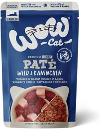 WOW Cat Senior Katzen-Pastete Wild und Kaninchen Monoprotein ohne Konservierungsstoffe 12x125 g - 12 x 125 g – Bild 1 von 2