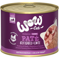 Produktbild von WOW CAT Senior Katzen-Paté Geflügel & Ente getreidefrei und glutenfrei 6x200g - 6 x 200 g
