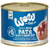 Produktbild von WOW Cat Senior Katzenfutter Pastete Wild und Kaninchen mit hohem Fleischanteil 6x200 g - 6 x 200 g