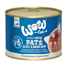 WOW CAT Senior Katzenfutter Paté Wild & Kaninchen getreidefrei 6 x 200 g - 6 x 200 g – Bild 1 von 4