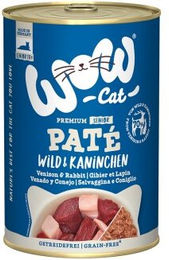WOW Cat Senior Katzenfutter Paté Wild und Kaninchen ohne Konservierungsstoffe 6x400 g - 6 x 400 g – Bild 1 von 2