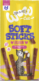 WOW CAT Soft Sticks Huhn 3er Vorteilspack laktosefrei und ohne Zucker für Katzen – Bild 1 von 1